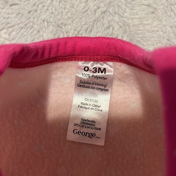 (2 for $10) George unicorn fleece footie / sleeper 🦄 - Picture 5 of 6